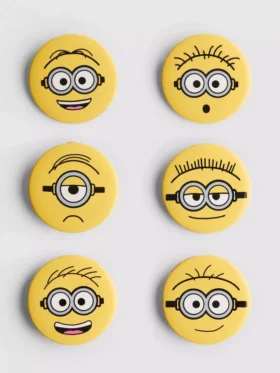 Σετ 6 κουμπιών Minions