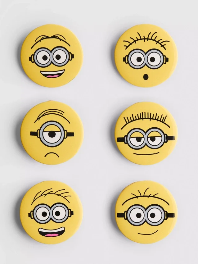 Σετ 6 κουμπιών Minions