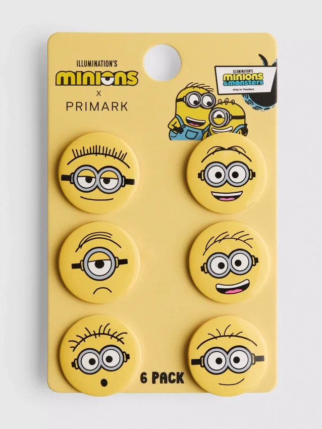 Σετ 6 κουμπιών Minions