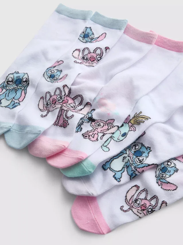 Σετ 7 ζευγών κοντών καλτσών «Stitch» της Disney