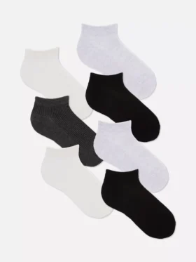 Σετ 7 ζευγών ουδέτερων καλτσών Sneakers για αθλητικά παπούτσια