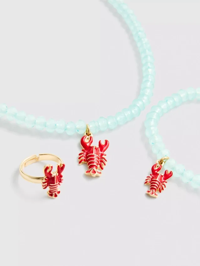 Σετ κοσμημάτων 3 τεμαχίων με κούμπωμα καβουριού