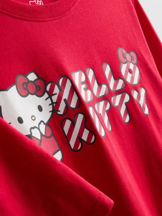 Σετ πιτζάμας Hello Kitty με ρίγες