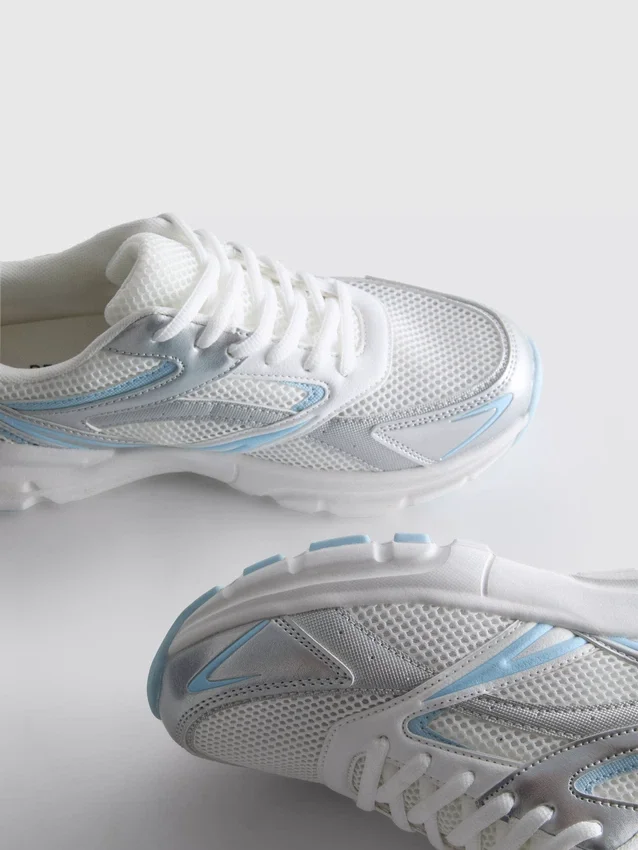 Sneakers με χοντρό πλέγμα
