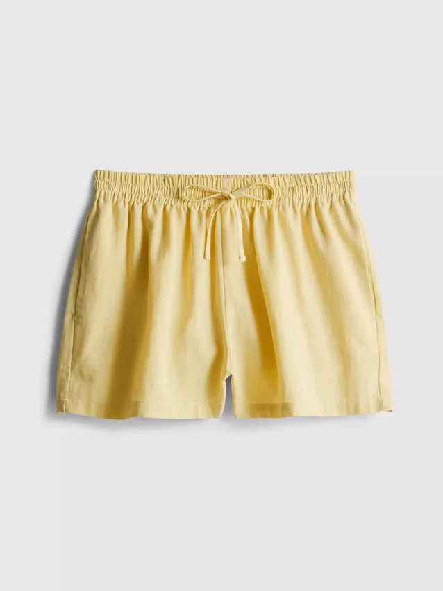 Σορτς από μείγμα βαμβακιού με ελαστική μέση
