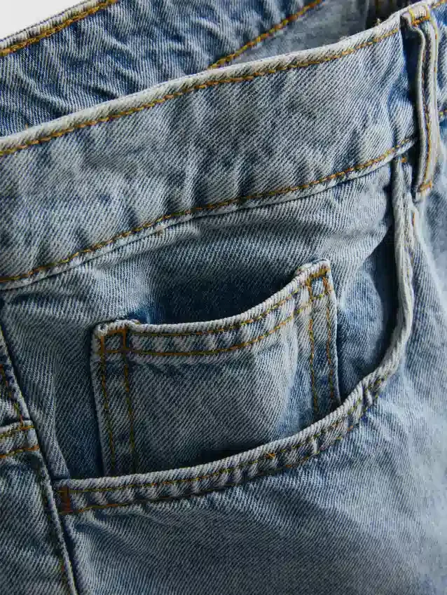 Σορτς από τζιν χαλαρής εφαρμογής