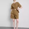 Σορτς σαφάρι από μείγμα βαμβακιού