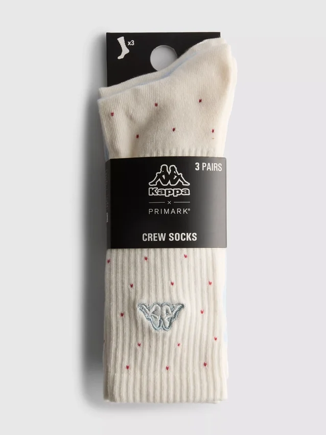 Συσκευασία 3 ζευγών κάλτσες Kappa x Primark