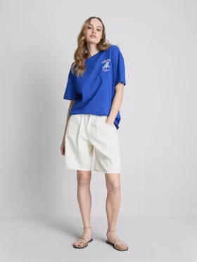 Τ-shirt με τυπωμένο μοτίβο «Soleil» σε oversized γραμμή