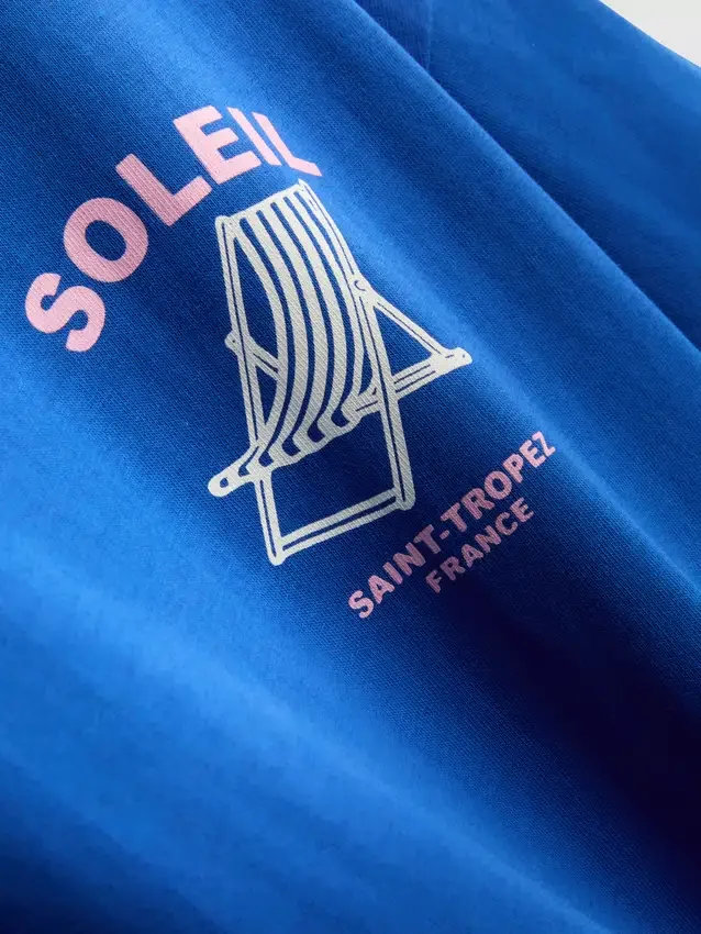 Τ-shirt με τυπωμένο μοτίβο «Soleil» σε oversized γραμμή