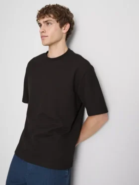 T-shirt με υφή και ευρύχωρο κόψιμο