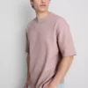 T-shirt με υφή και ευρύχωρο κόψιμο