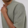 T-shirt με υφή και ευρύχωρο κόψιμο