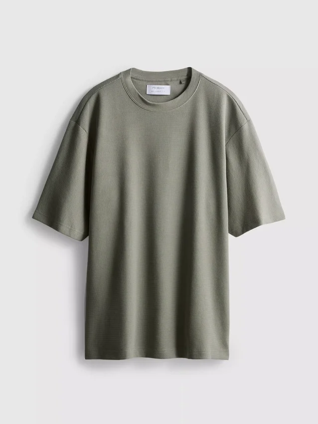 T-shirt με υφή και ευρύχωρο κόψιμο