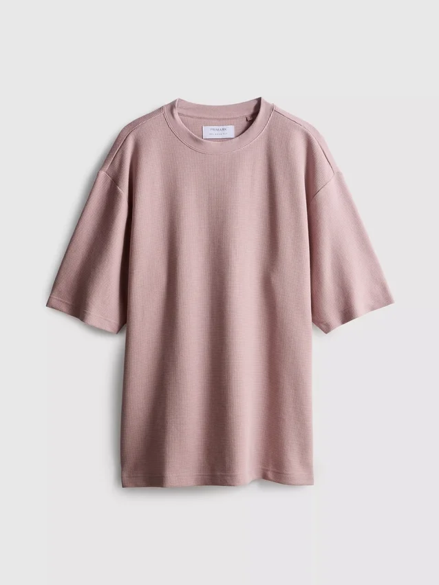 T-shirt με υφή και ευρύχωρο κόψιμο