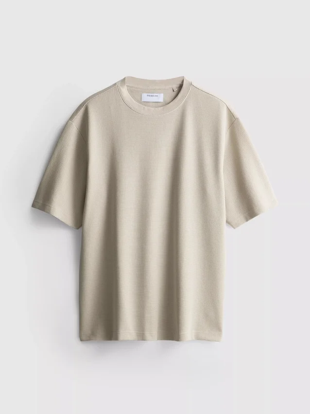 T-shirt με υφή και ευρύχωρο κόψιμο