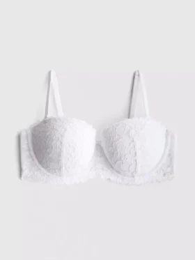 The Edit floral lace push-up bra