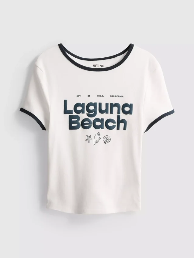 The Primark Scene | Κοντό μπλουζάκι «Laguna Beach Baby»