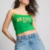 The Primark Scene | Κροπ μπλούζα Brazil