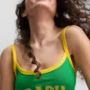 The Primark Scene | Κροπ μπλούζα Brazil
