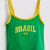 The Primark Scene | Κροπ μπλούζα Brazil