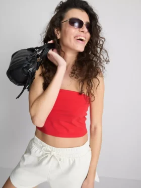The Primark Scene | Μπλούζα bandeau από πλούσιο σε βαμβάκι τζέρσεϊ