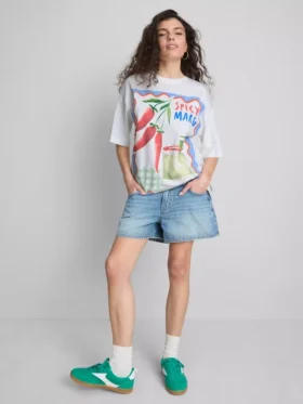The Primark Scene | Oversized βαμβακερό μπλουζάκι «Margarita»