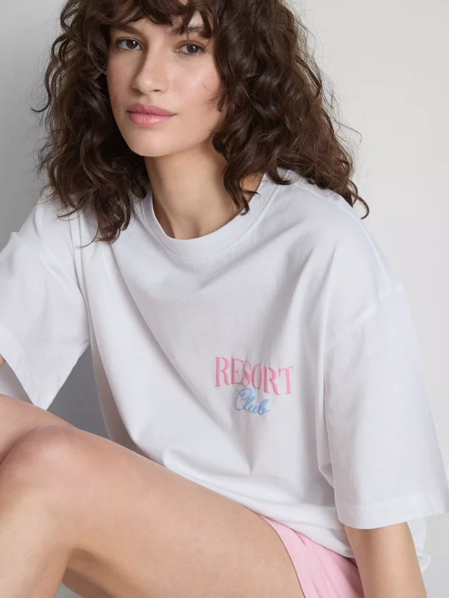 The Primark Scene | Oversized βαμβακερό T-shirt Resort