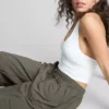 The Primark Scene | Παντελόνι cargo μεσαίου ύψους και κορδόνι