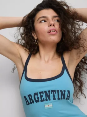 The Primark Scene | Βαμβακερό τοπ με λεπτές τιράντες «Argentina»