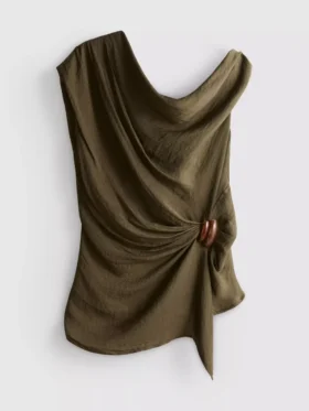 Το μπλουζάκι «The Edit Draped Hardware»