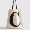 Τσάντα tote με αρχικά