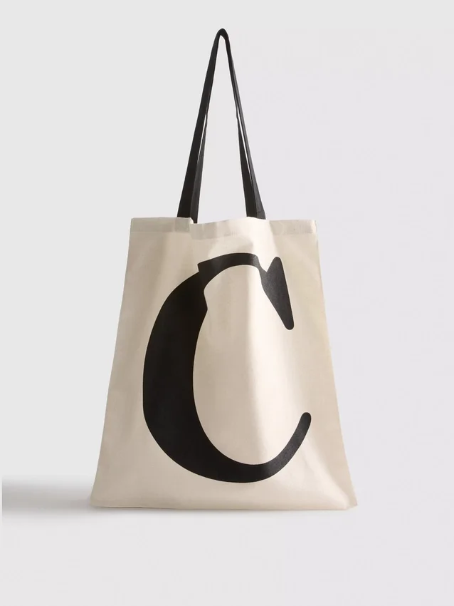 Τσάντα tote με αρχικά