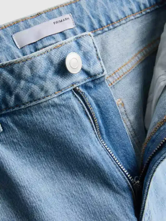 Τζιν από βαμβακερό ντένιμ με ίσιο πόδι