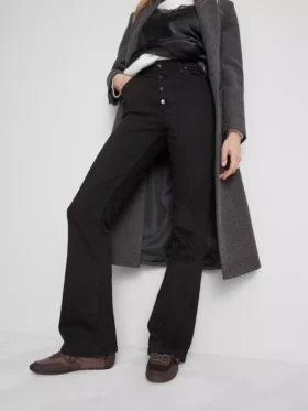 Τζιν με μεσαίο ύψος μέσης και bootcut, από βαμβάκι