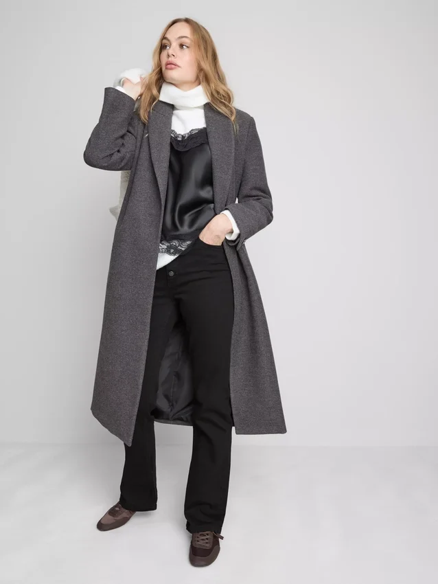Τζιν με μεσαίο ύψος μέσης και bootcut, από βαμβάκι
