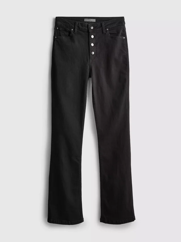 Τζιν με μεσαίο ύψος μέσης και bootcut, από βαμβάκι