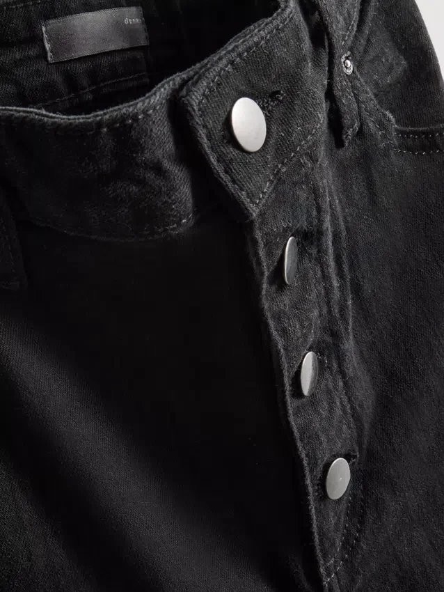 Τζιν με μεσαίο ύψος μέσης και bootcut, από βαμβάκι