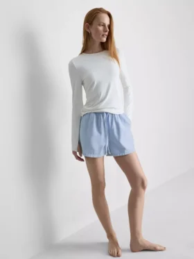 Βαμβακερά τζιν σορτς τύπου jogger