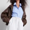Βαμβακερά τζιν σορτς τύπου jogger