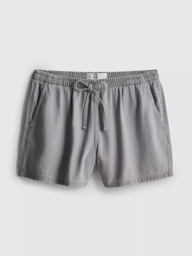 Βαμβακερά τζιν σορτς τύπου jogger