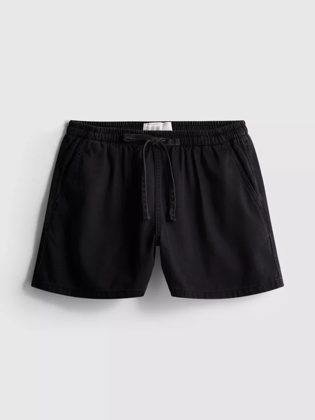 Βαμβακερά τζιν σορτς τύπου jogger