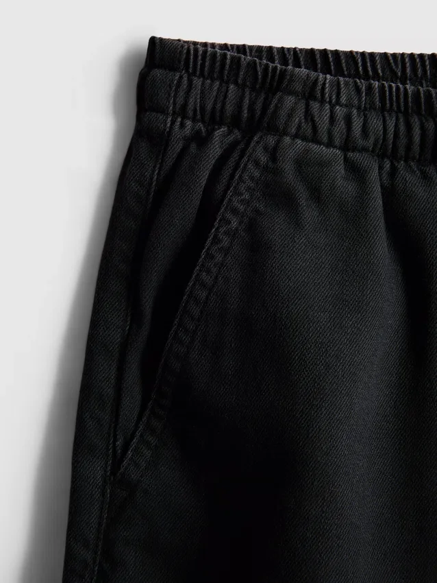 Βαμβακερά τζιν σορτς τύπου jogger