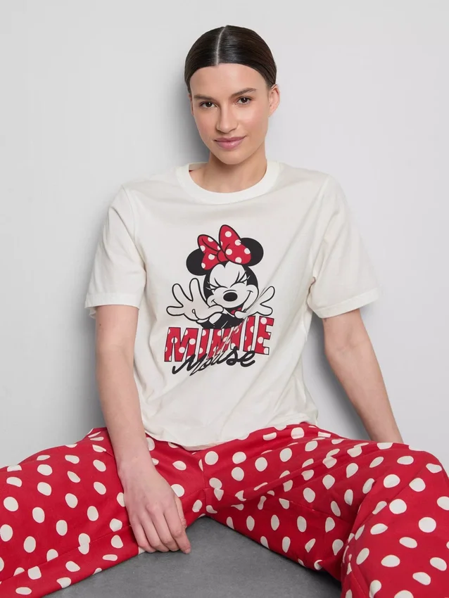 Βαμβακερές πιτζάμες Disney με σχέδιο της Μίνι Μάους