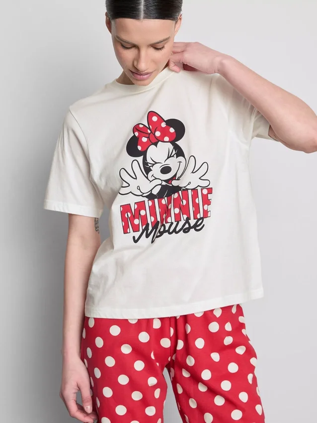 Βαμβακερές πιτζάμες Disney με σχέδιο της Μίνι Μάους