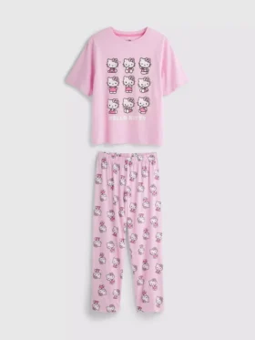 Βαμβακερές πιτζάμες με χαρακτήρα Hello Kitty