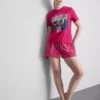 Βαμβακερές πιτζάμες τύπου «shorty» με γραφικά για παράνυμφους