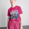 Βαμβακερές πιτζάμες τύπου «shorty» με γραφικά για παράνυμφους