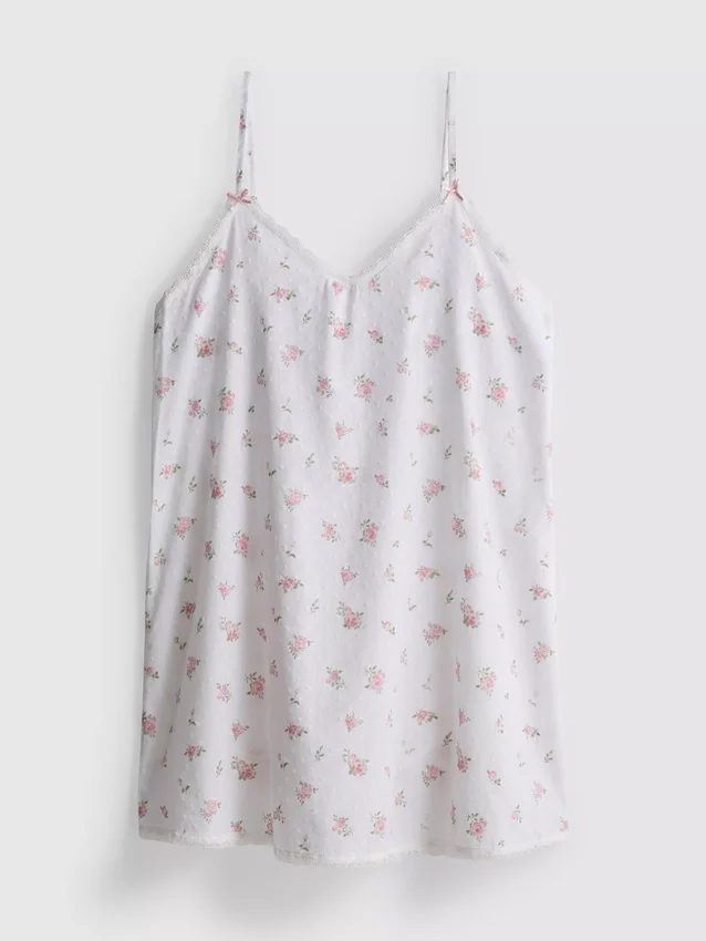 Βαμβακερή πουκαμίσα με floral μοτίβο