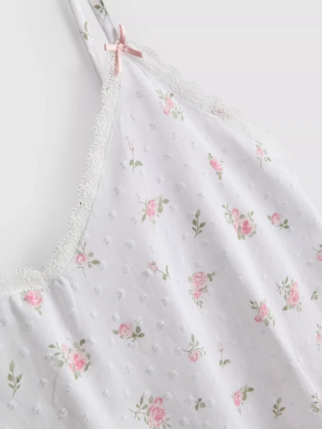 Βαμβακερή πουκαμίσα με floral μοτίβο